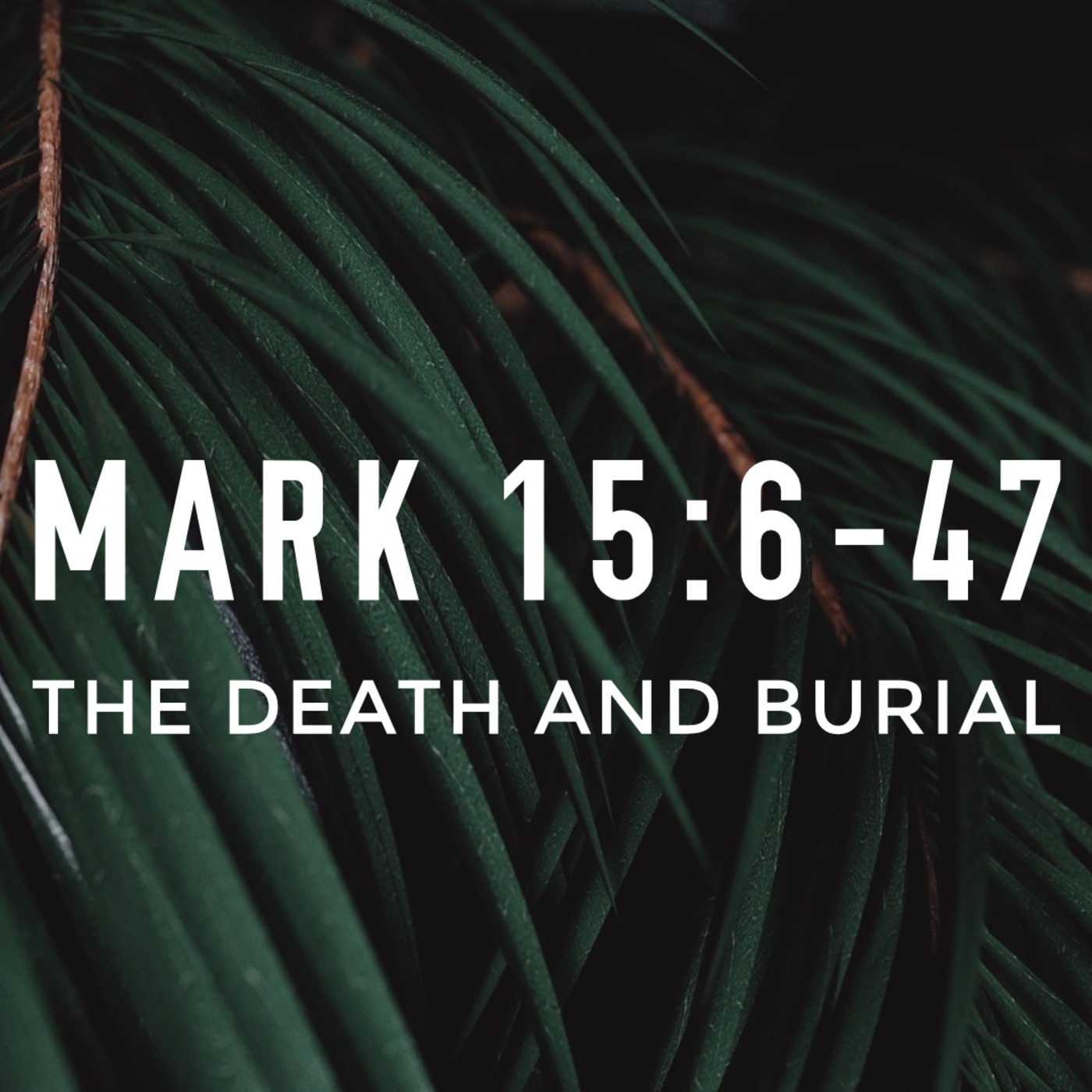 Mark 15:6-47, The Death and Burial
